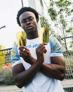 Gold shin pads