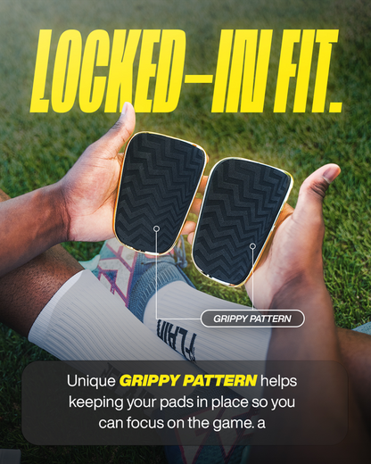Gold shin pads